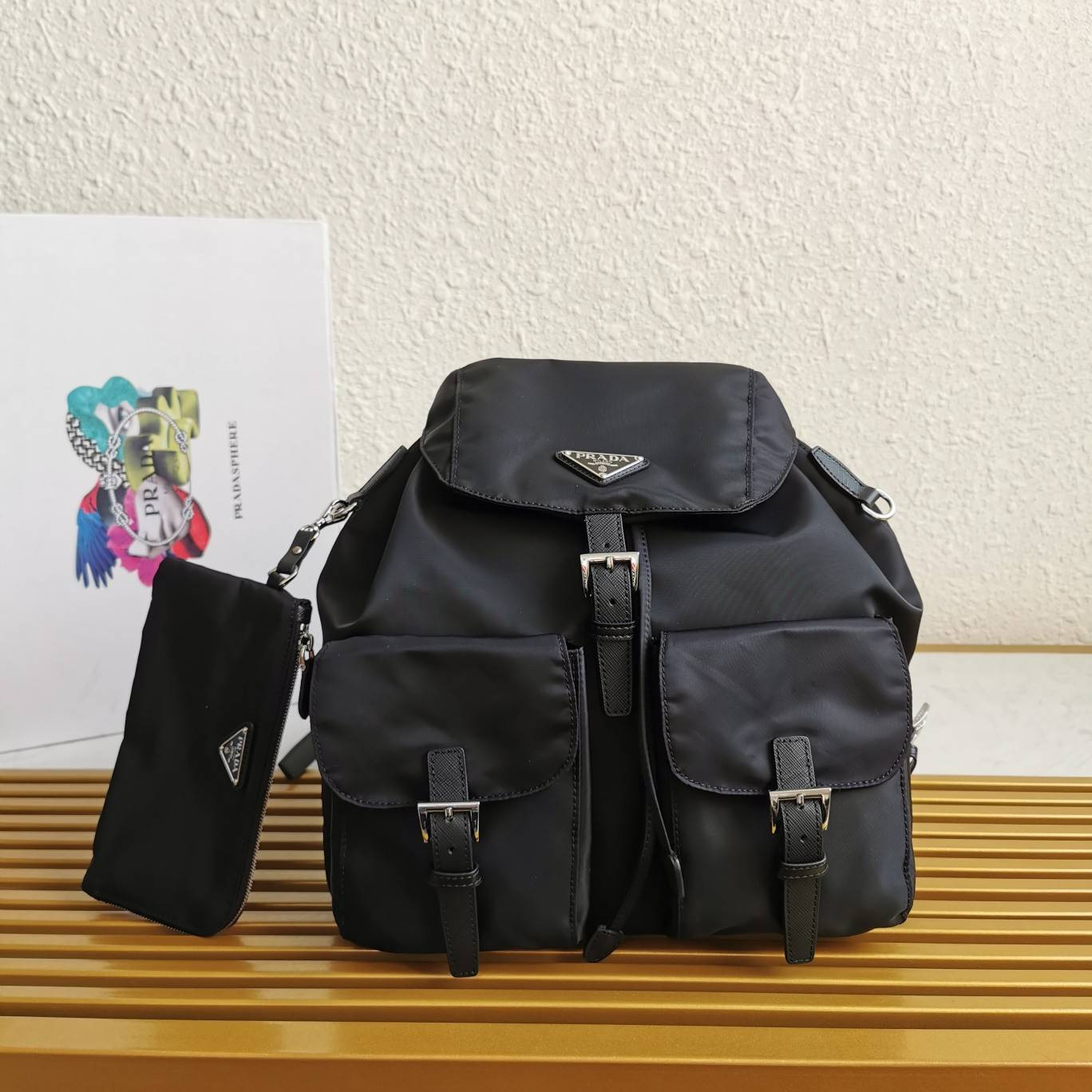 1BZ811 SAFFIANO PRADA BACKPACK