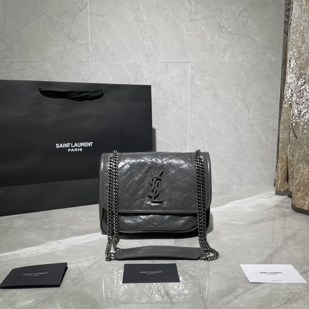 633151 GREY YSL NIKI 22CM