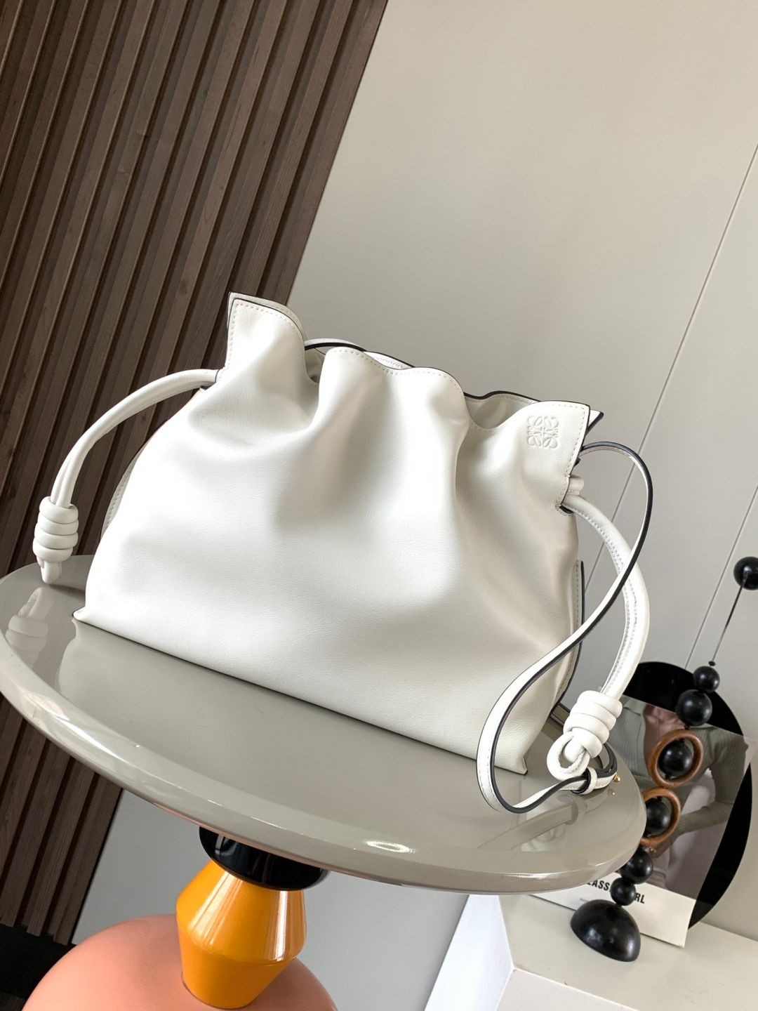 10855 Loewe Flamenco Purse Bag (WHITE)