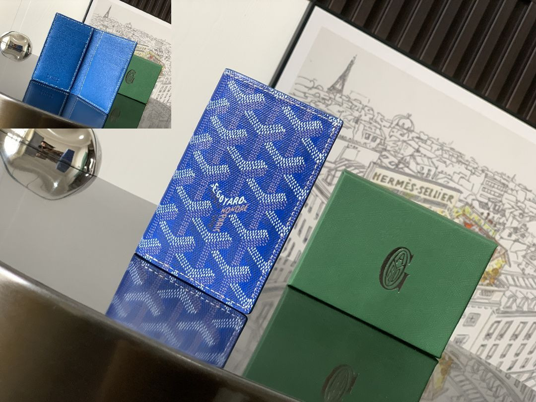 GOYARD SAINT-PIERRE WALLET BLUE