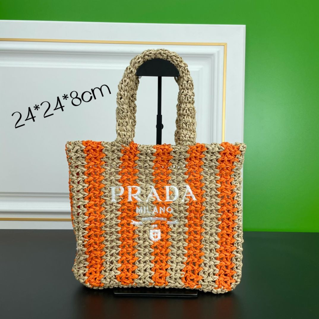 1BG422 ORANGE PRADA TOTE