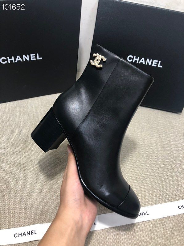 S25453 BLACK CHANEL BOOTS