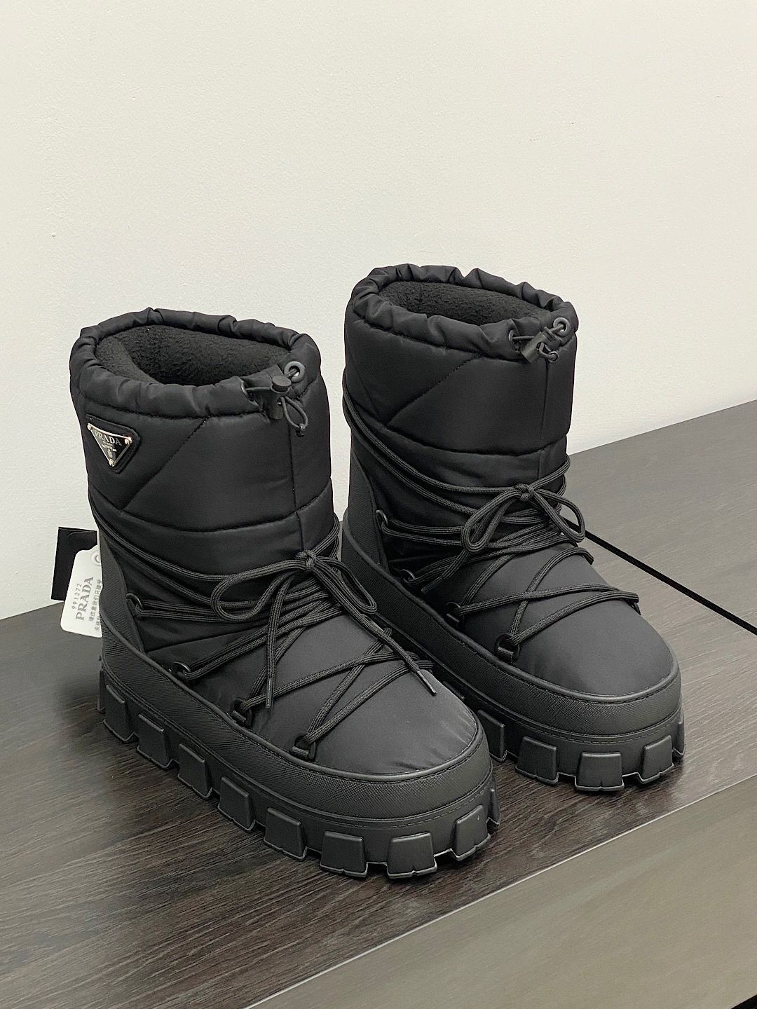 S155258 BLACK PRADA BOOTS
