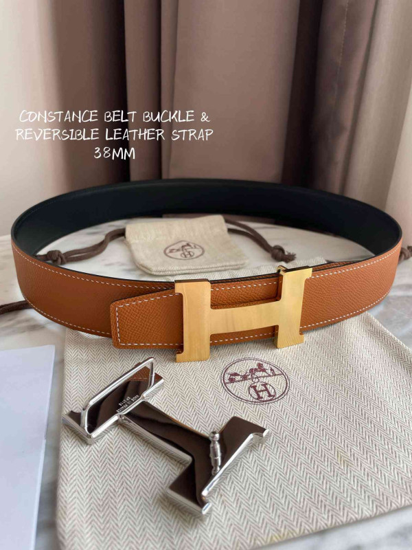 S25865 GOLD HERMES 38MM BELT