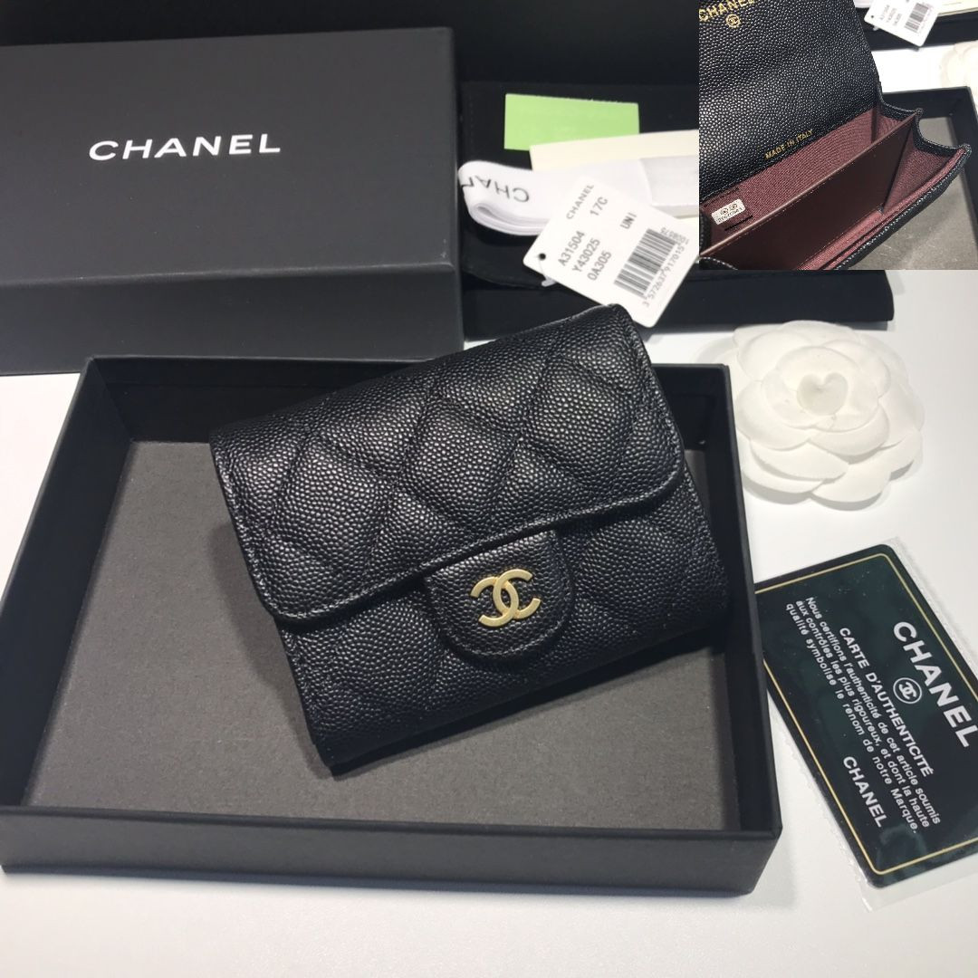 A31504 BLACK CHANEL WALLET