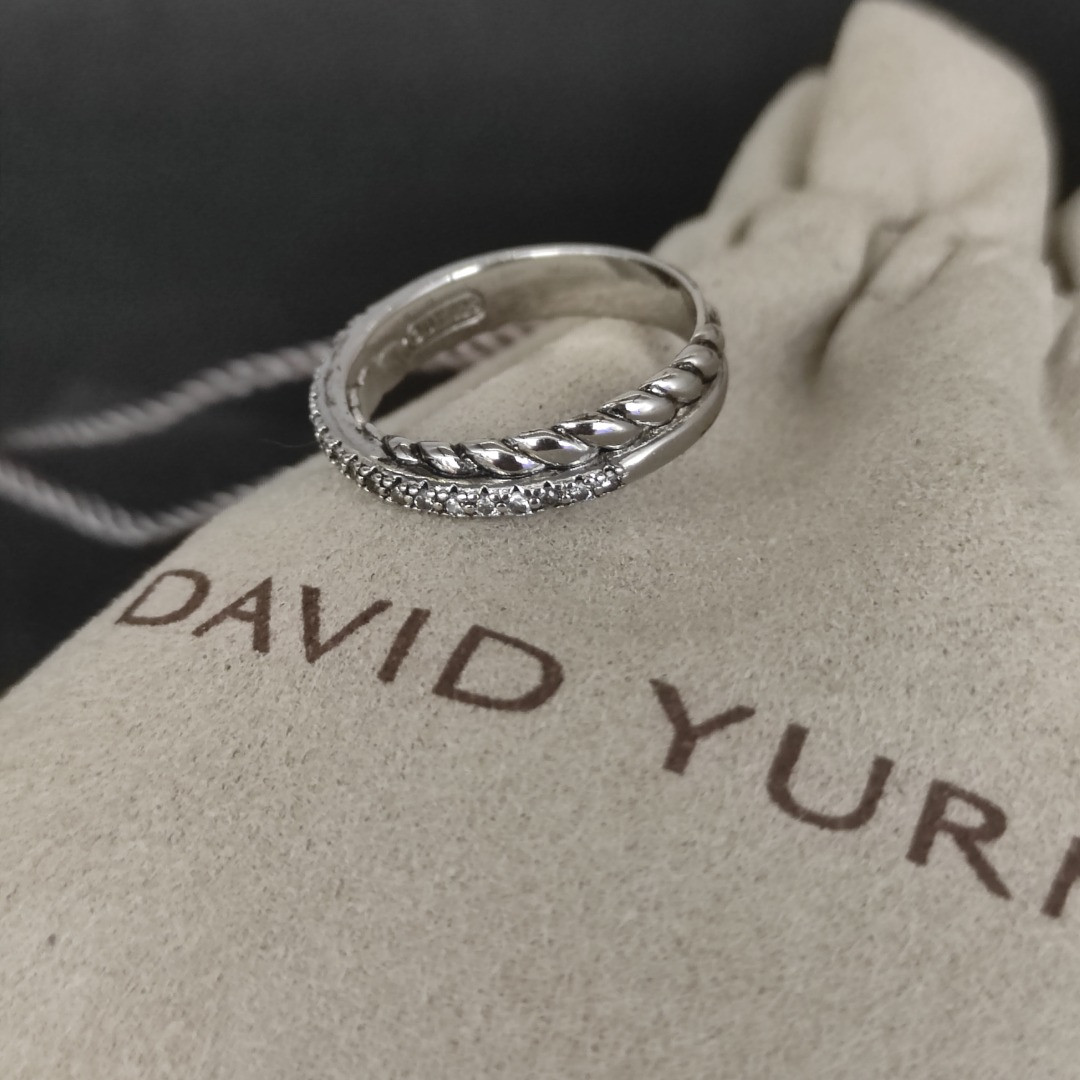 S111099 David Yurman Ring Diamond Cross Ring