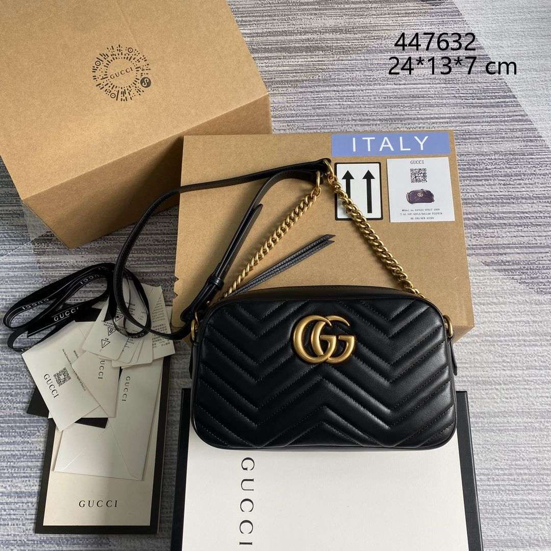 448065 BLACK GUCCI MARMONT 24CM