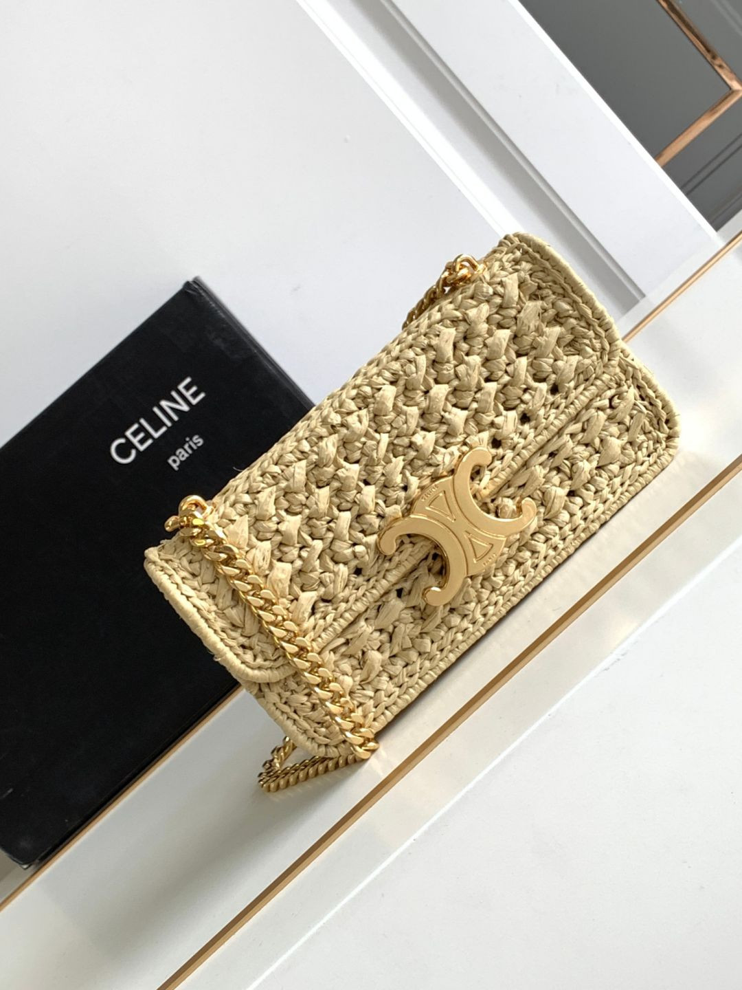 S112711 Celine TRIOMPHE Hand Bag