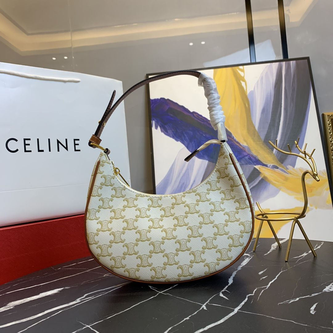 193953 WHITE CELINE HAND BAG