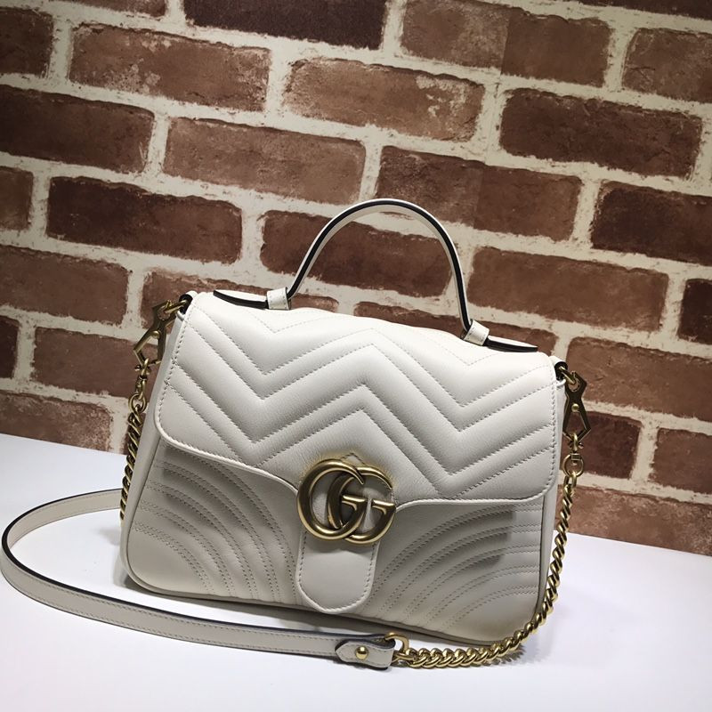 498110 WHITE GUCCI MARMONT 37cm