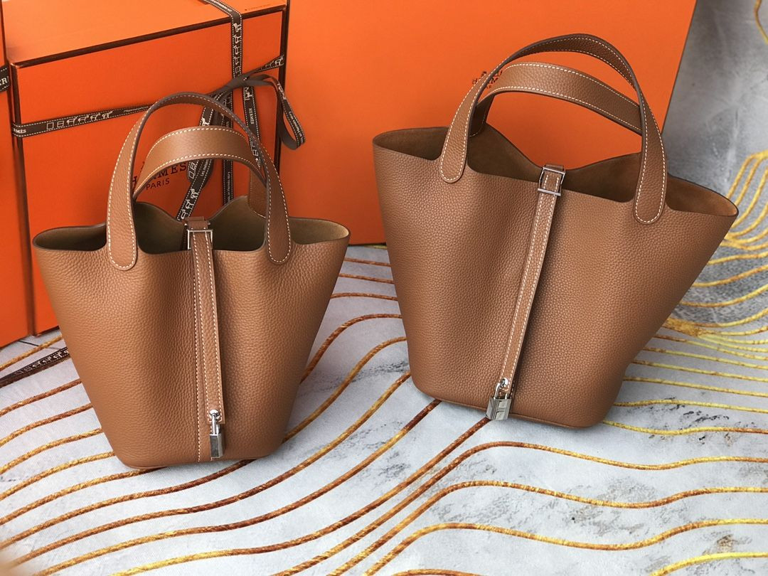 S01529 HERMES PICOTIN SILVER