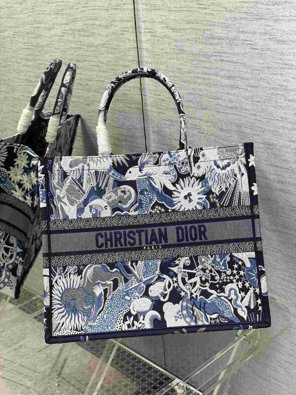 S54297 BLUE 41CM DIOR BOOK TOTE
