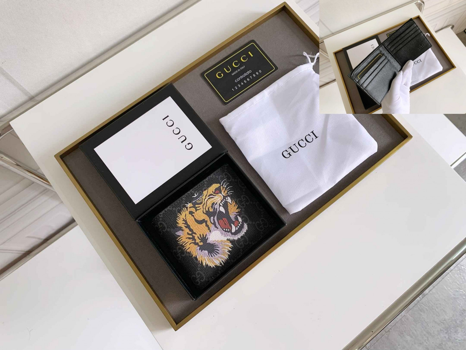 S07113 TIGER GUCCI WALLET