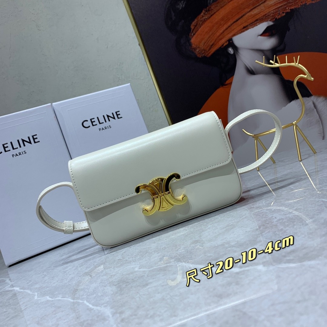 S08190 WHITE CELINE TPIOMPHE CANVAS