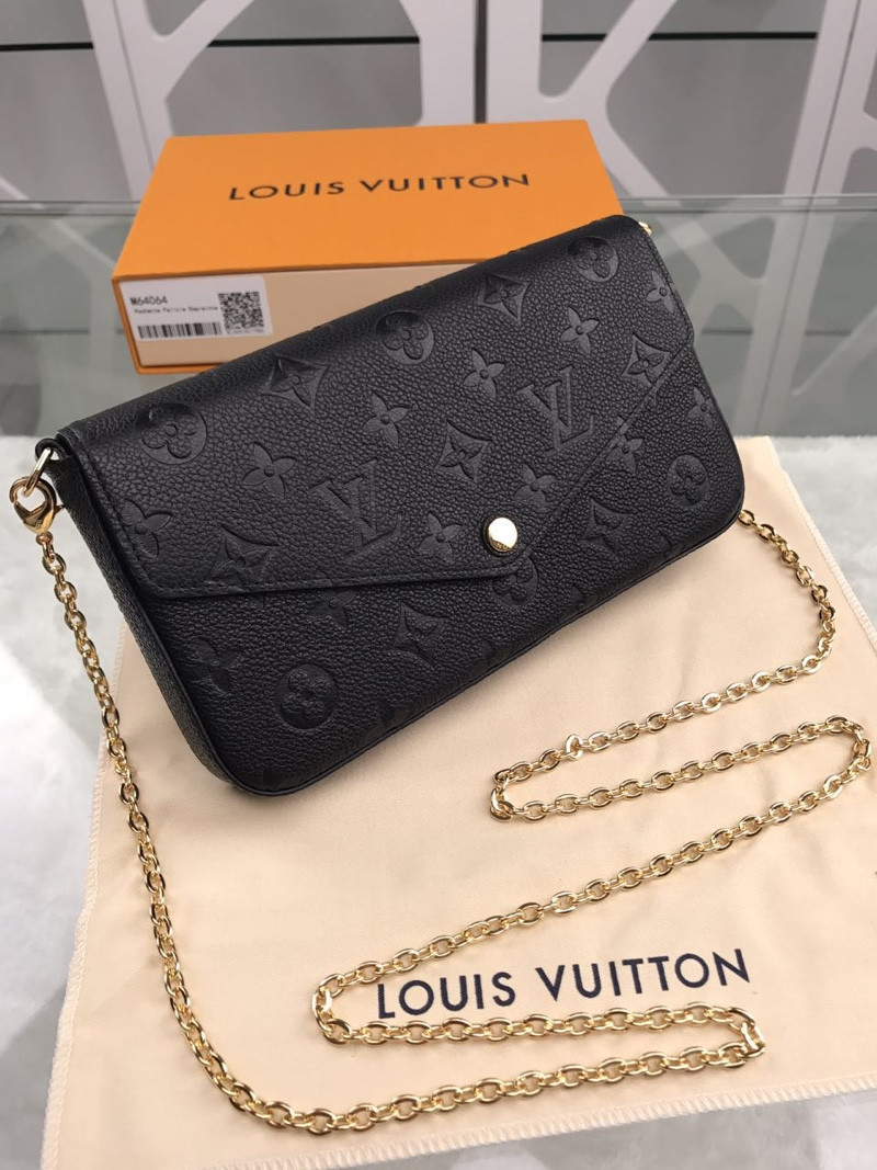 LV BLACK FÉLICIE POCHETTE LV