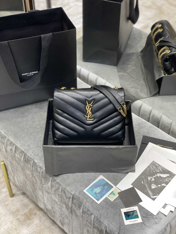 S04734 BLACK/GOLD LOULOU 25CM