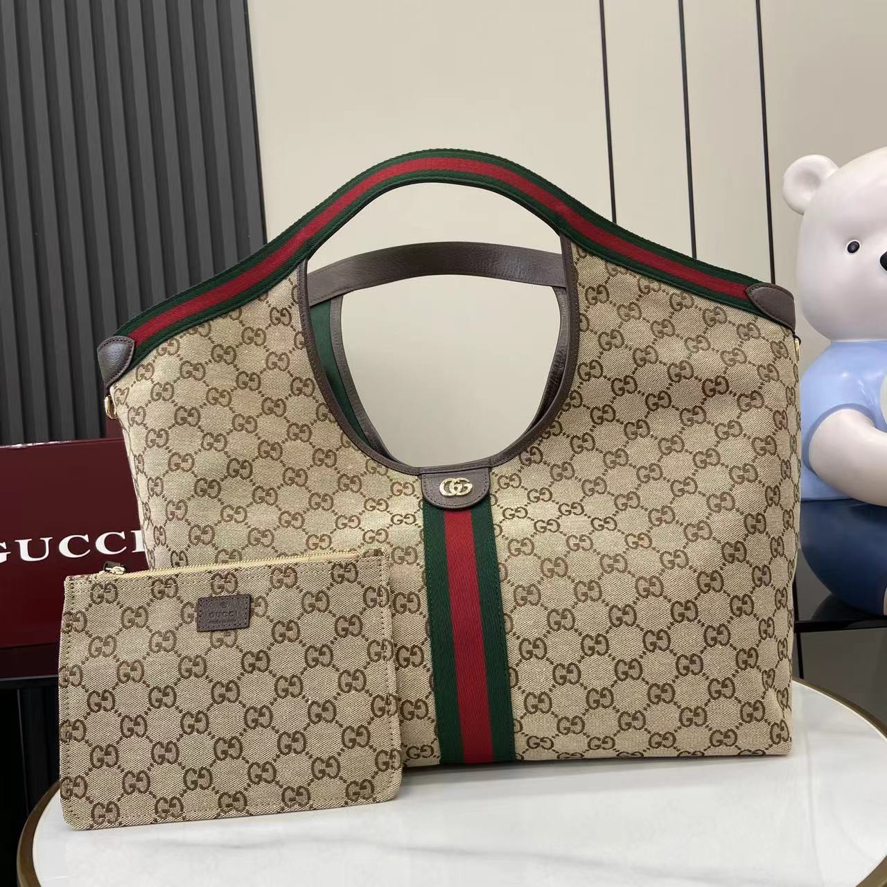 S143837 GUCCI GIGLIO GM TOTE 60cm